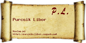 Purcsik Libor névjegykártya